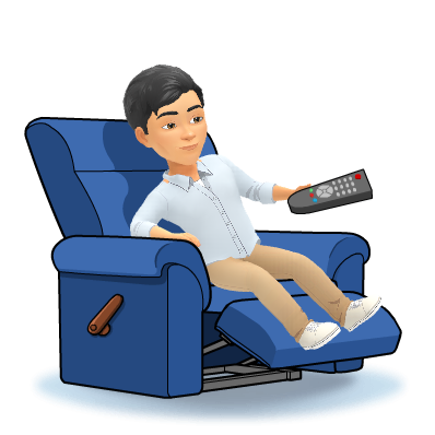 lazy TV waste time
