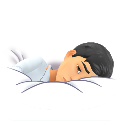 awake in bed