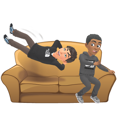 Cliff surprising JJ bitmoji