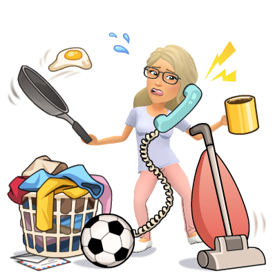 Bitmoji Image Jean Cogdell doing housework Bitmoji Image Jean Cogdell doing housework