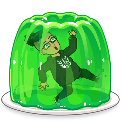 stuck in a green jello mold